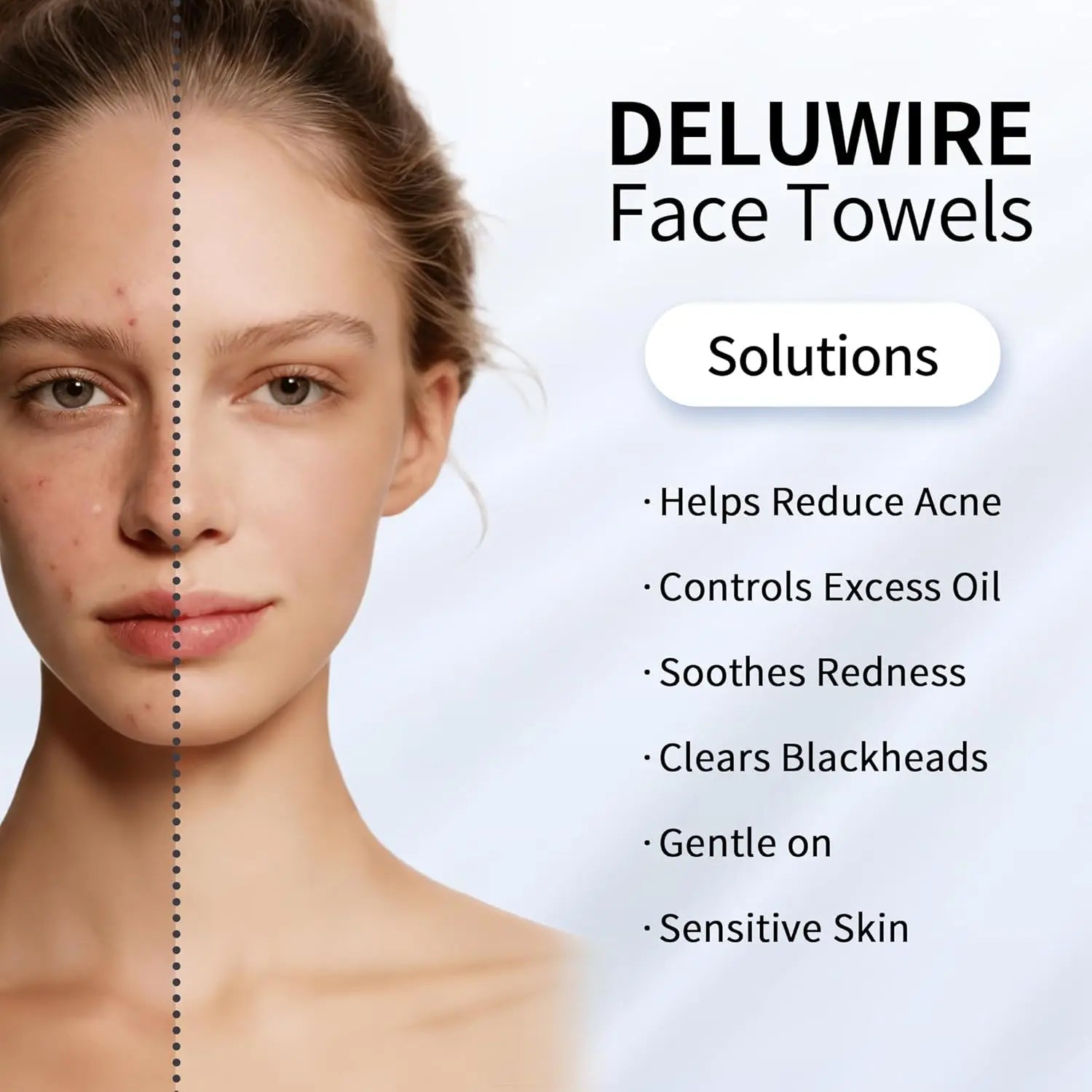 XL Disposable Face Towels 10x12in, 50ct