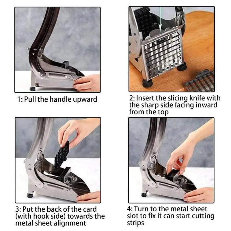 Stainless Steel French Fry Cutter Durable