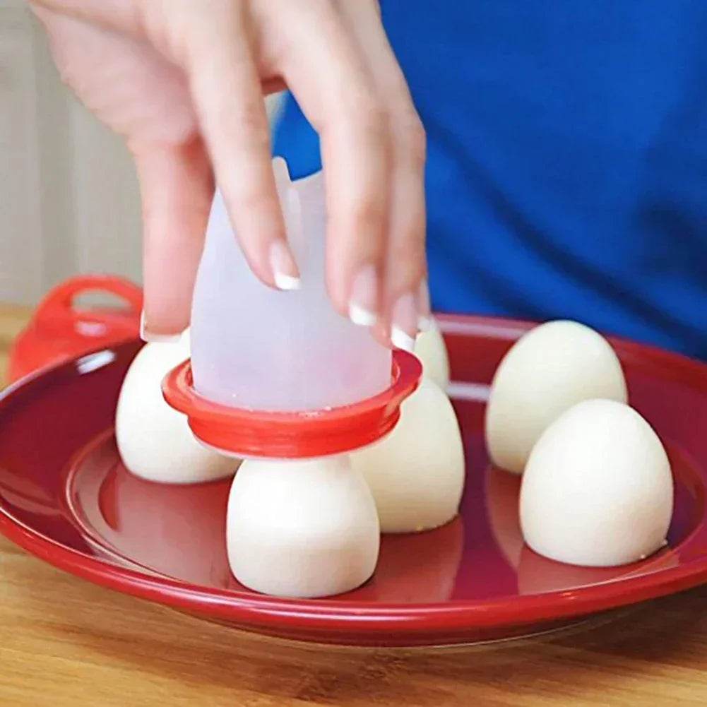 6Pc Mini Egg Poachers Cooker Silicone
