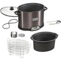 2in1 XL Programmable Slow Cooker Electric Indoor Smoker