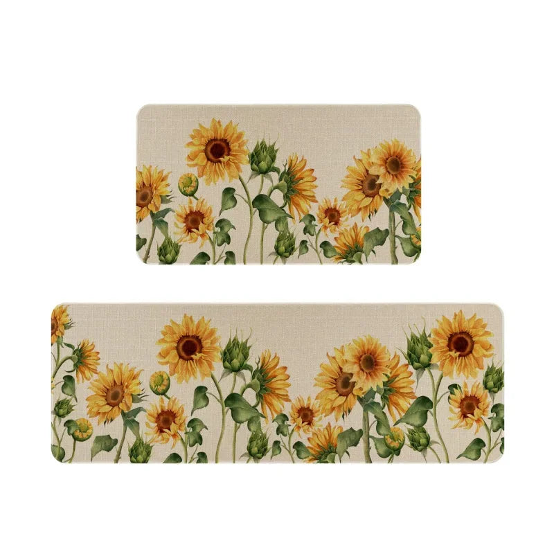 Playful Sunflower Print Kitchen