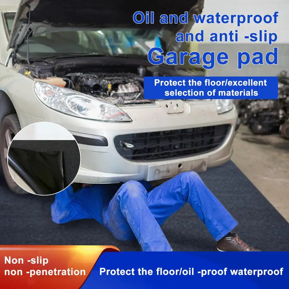 7'6"x17'4" Garage Floor Mat Dark Grey Absorbent