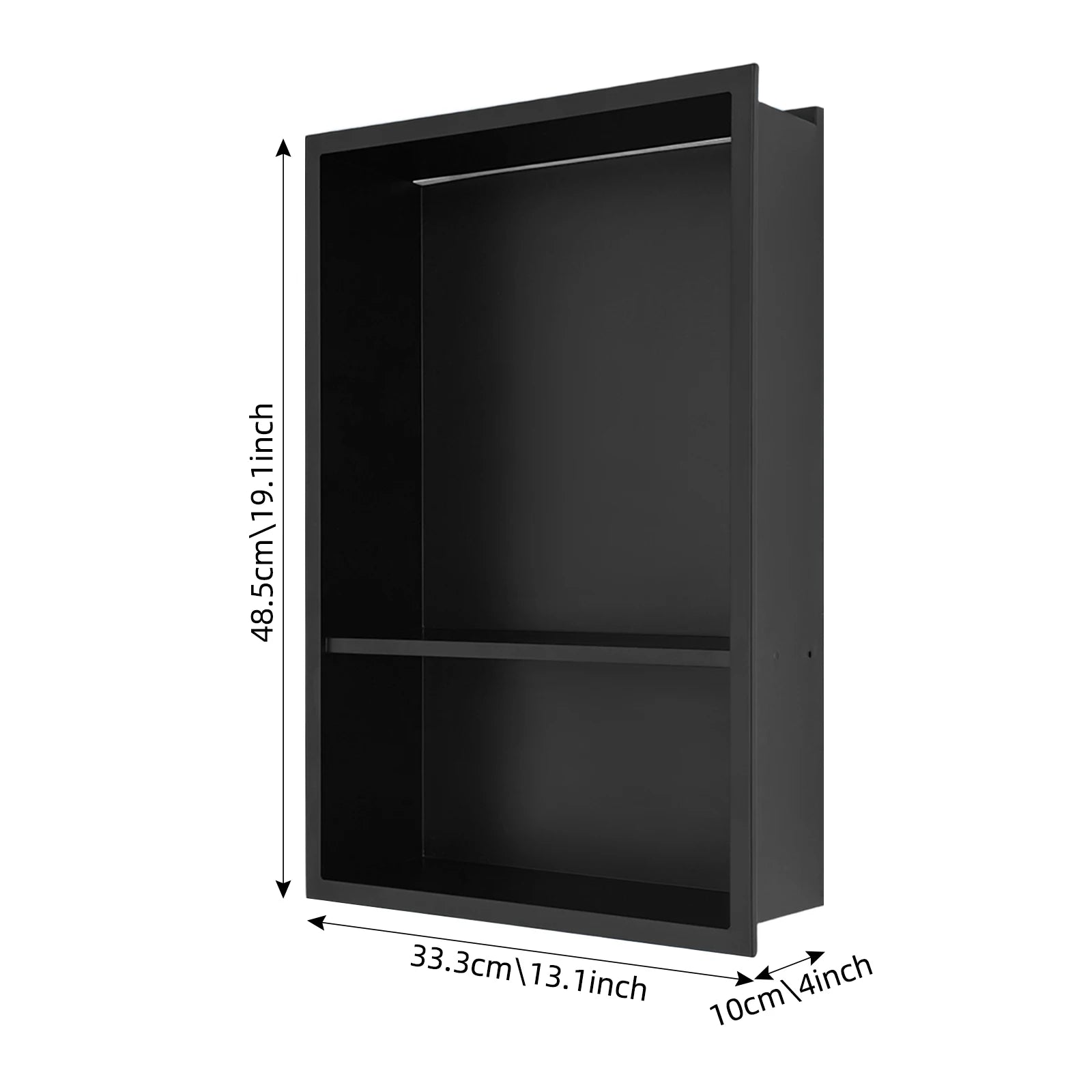 Stainless Steel Recessed Wall Niche w/Light