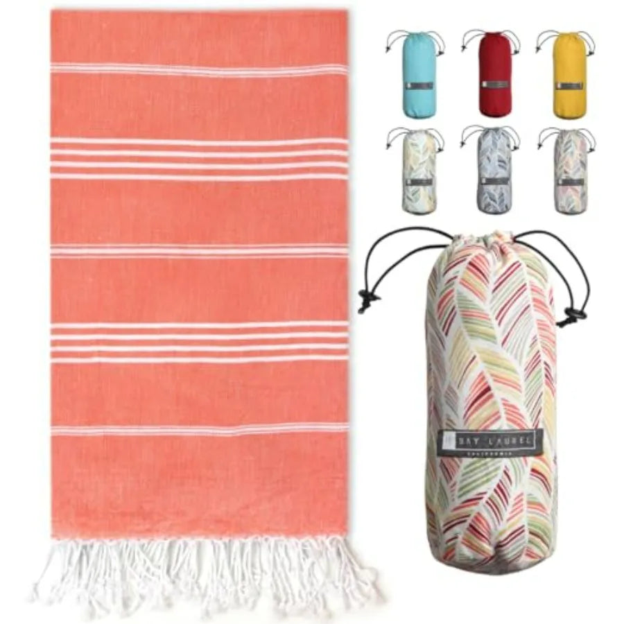 Turkish Beach Towel with Travel Bag 39 x 71
