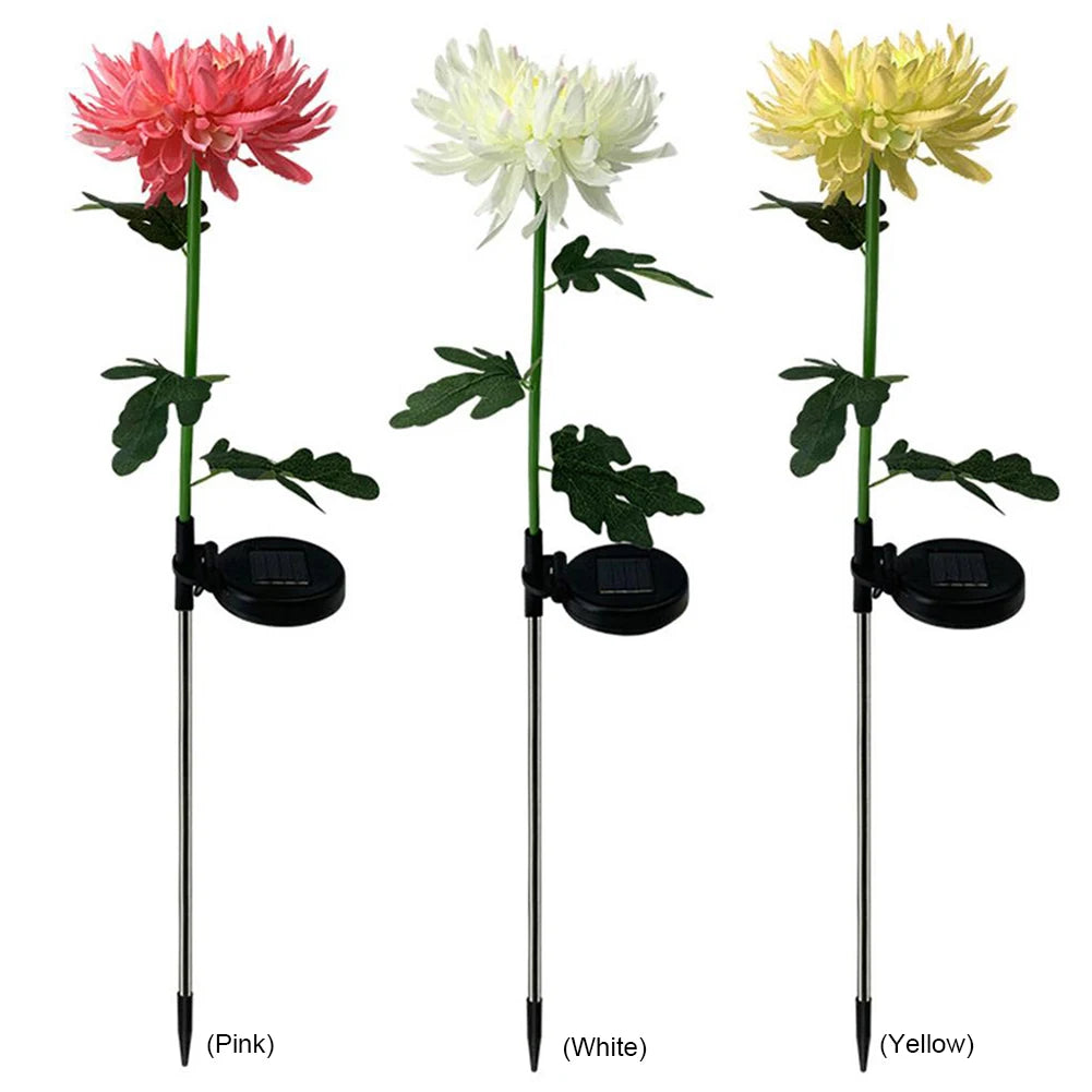 Solar Power LED Flower Lamp