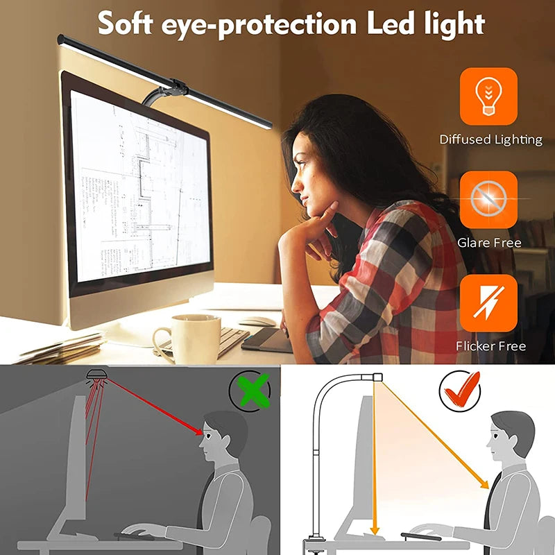 Double Head LED desk Lamp