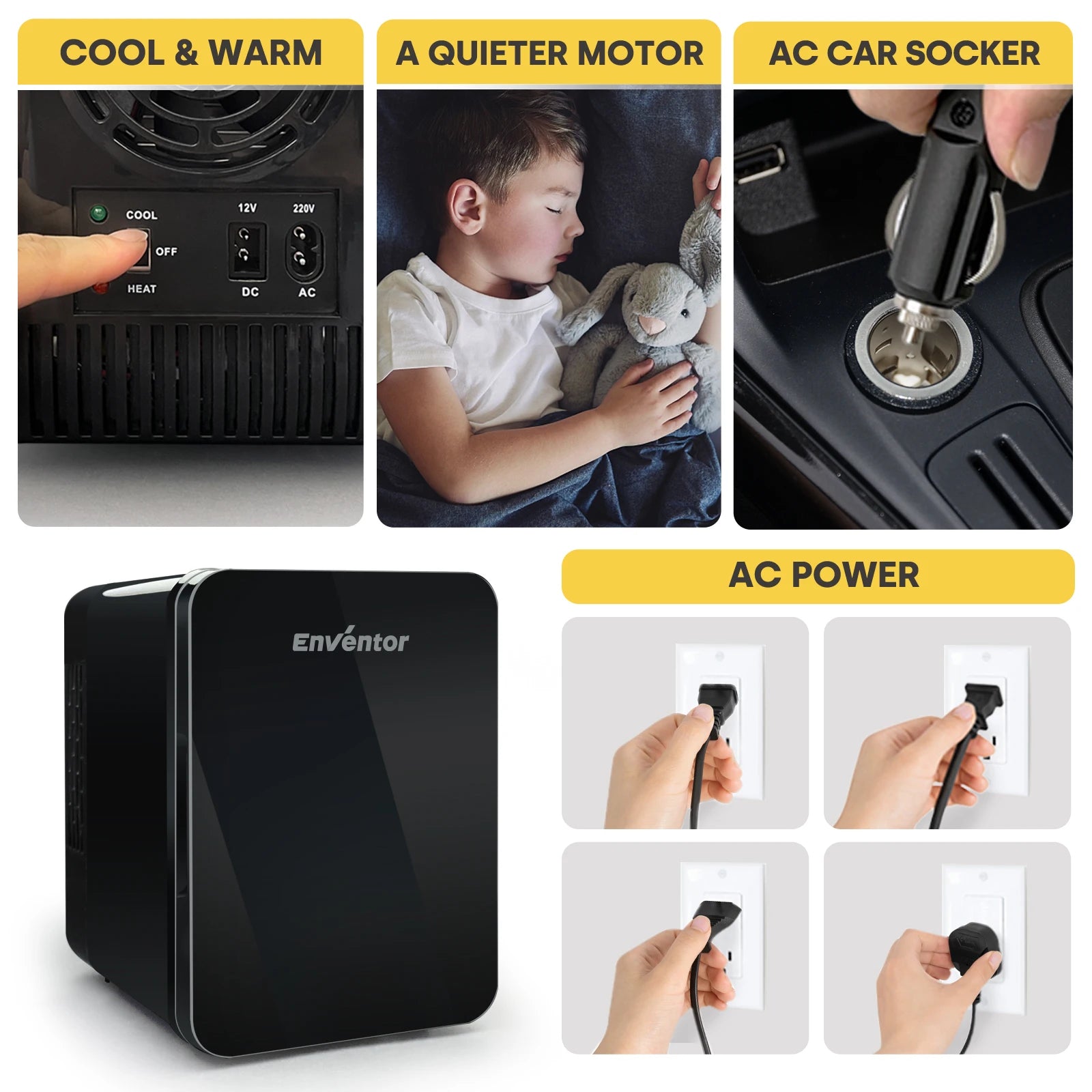 4L Mini Refrigerator Portable Car Skincare