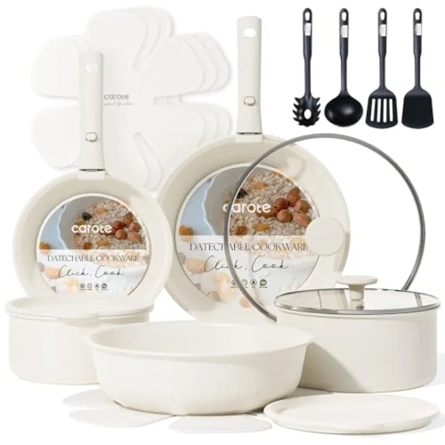 19pcs Pots and Pans Set, Nonstick Cookware
