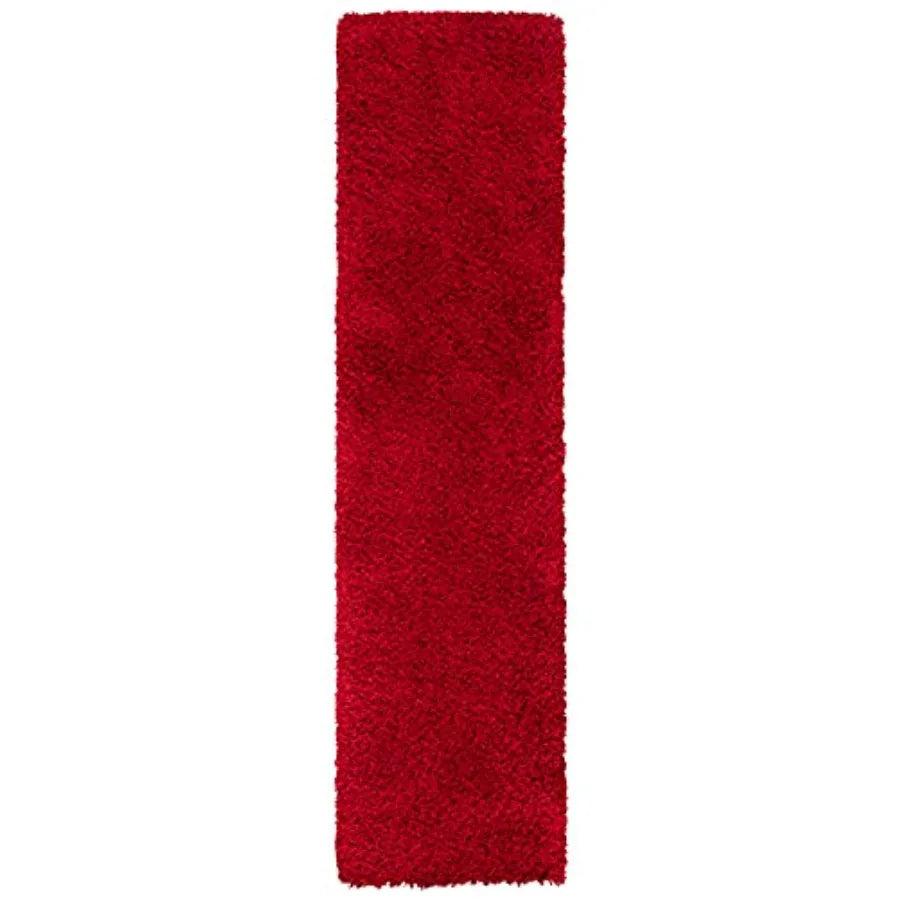 2'3"x11' Shag Runner Red Easy Care