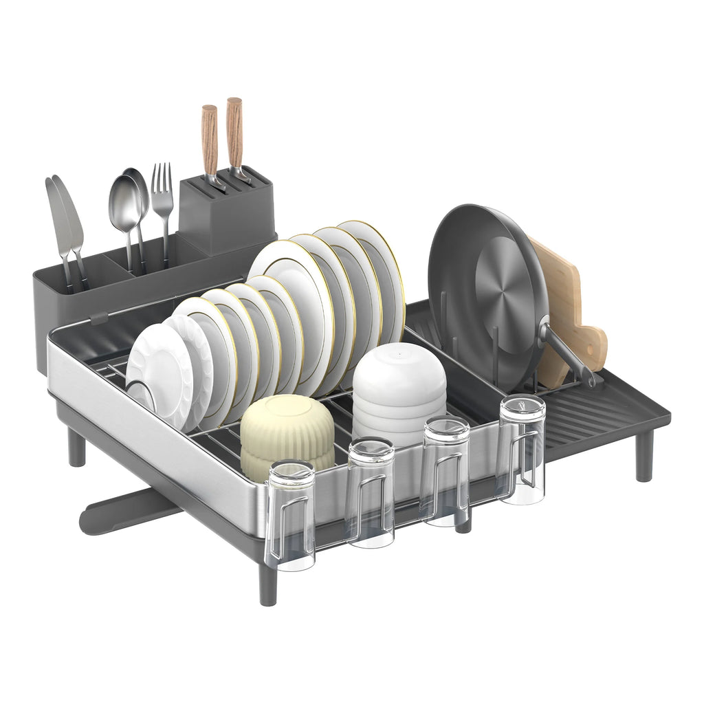 Large Dish Rack, Expandable Stainless