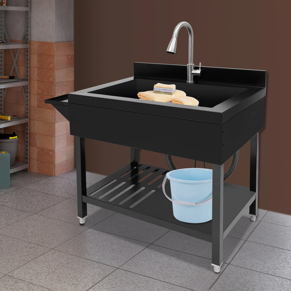 Single Bowl Stainless Pull-Out Faucet