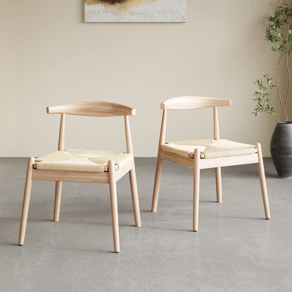 2, Mid Century Modern Solid Wood