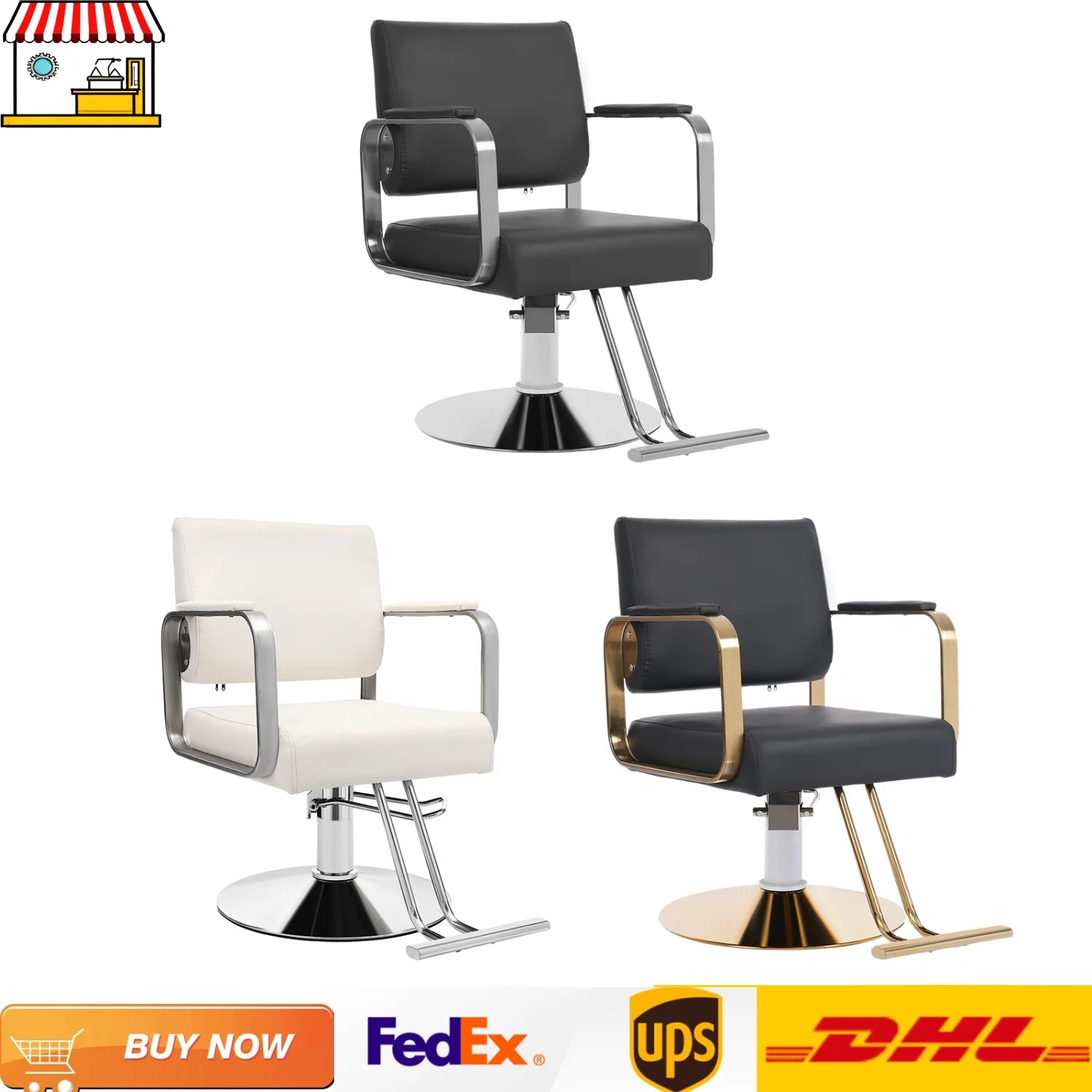 Hydraulic Pedestal Barber Shop Chair