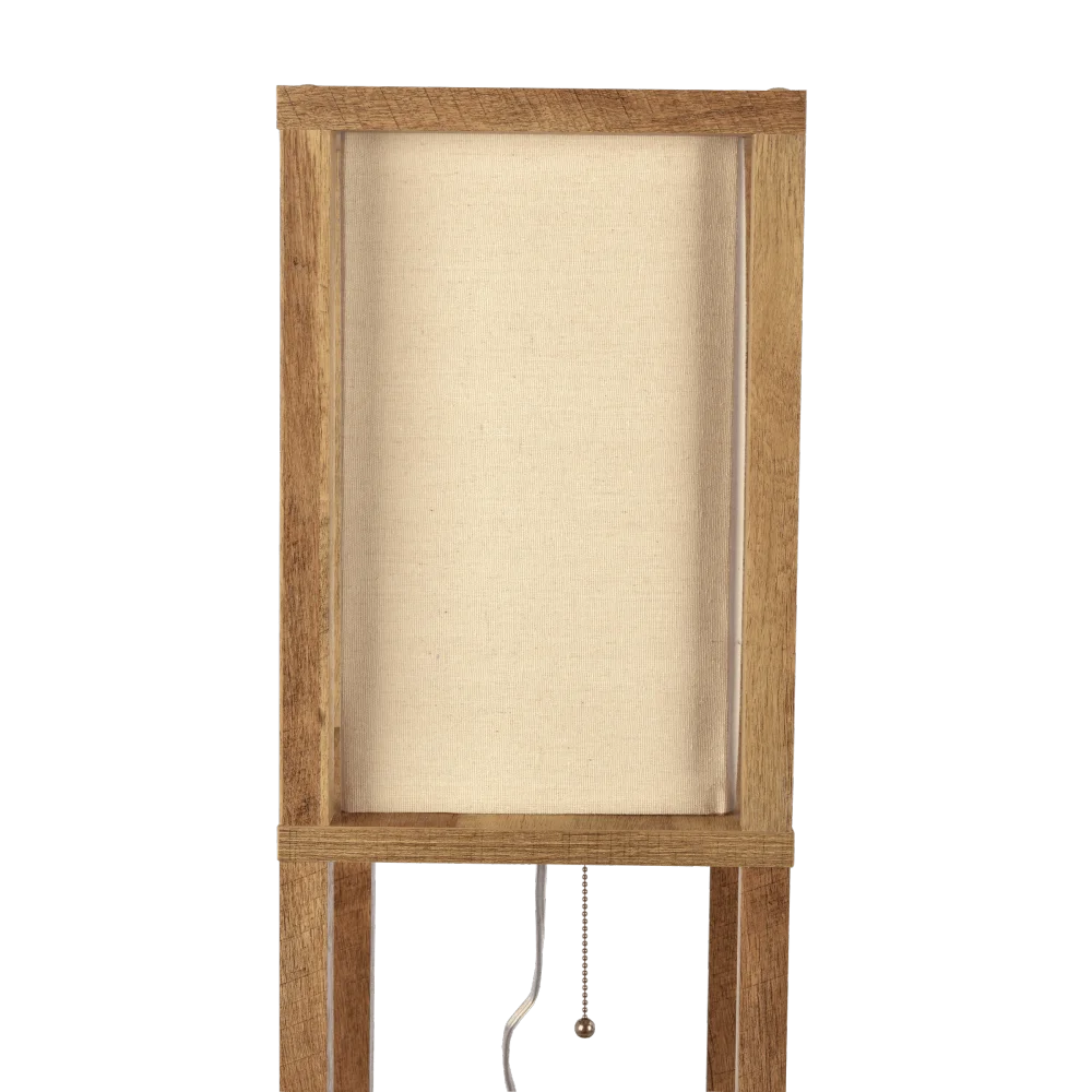 Shelf Lamp Natural Wood