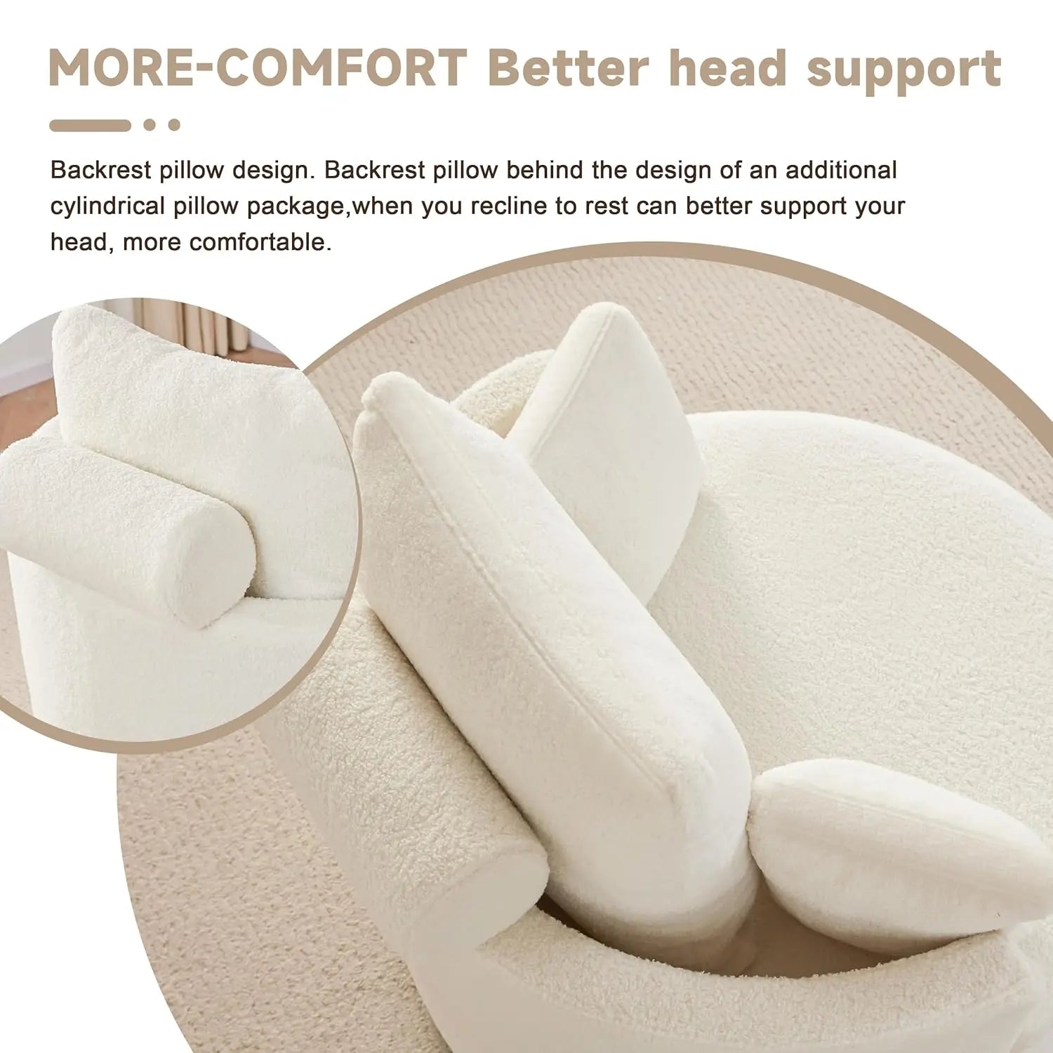 39.8” Swivel Barrel Chair w/Storage