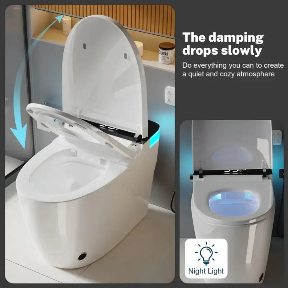 Toilet Elongated Heated Seat Auto Flush