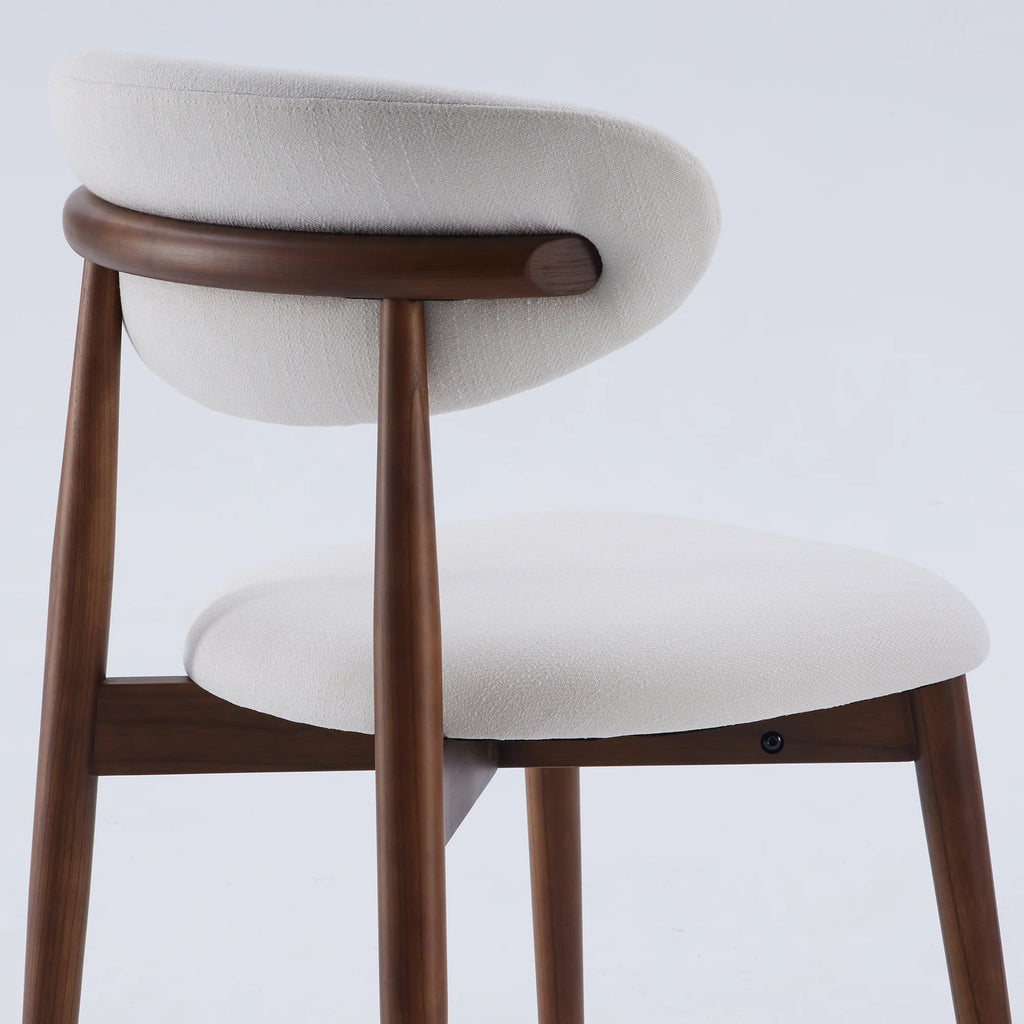 2 Solid Wood Modern Upholstered