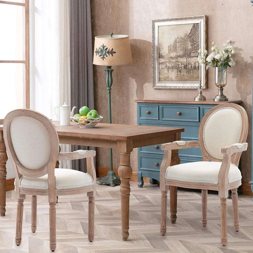 French Round Back Upholstered