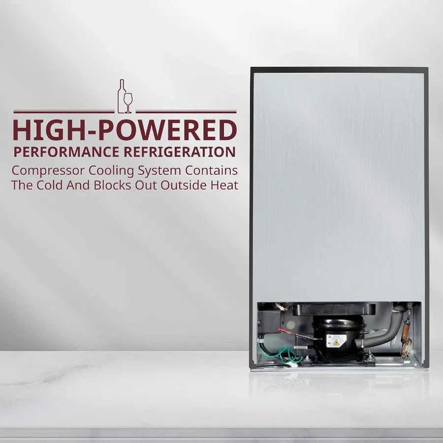 34 Bottle Compressor Wine Cooler Refrigerator