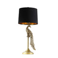 Modern 29" Elegant Golden Peacock Lamp