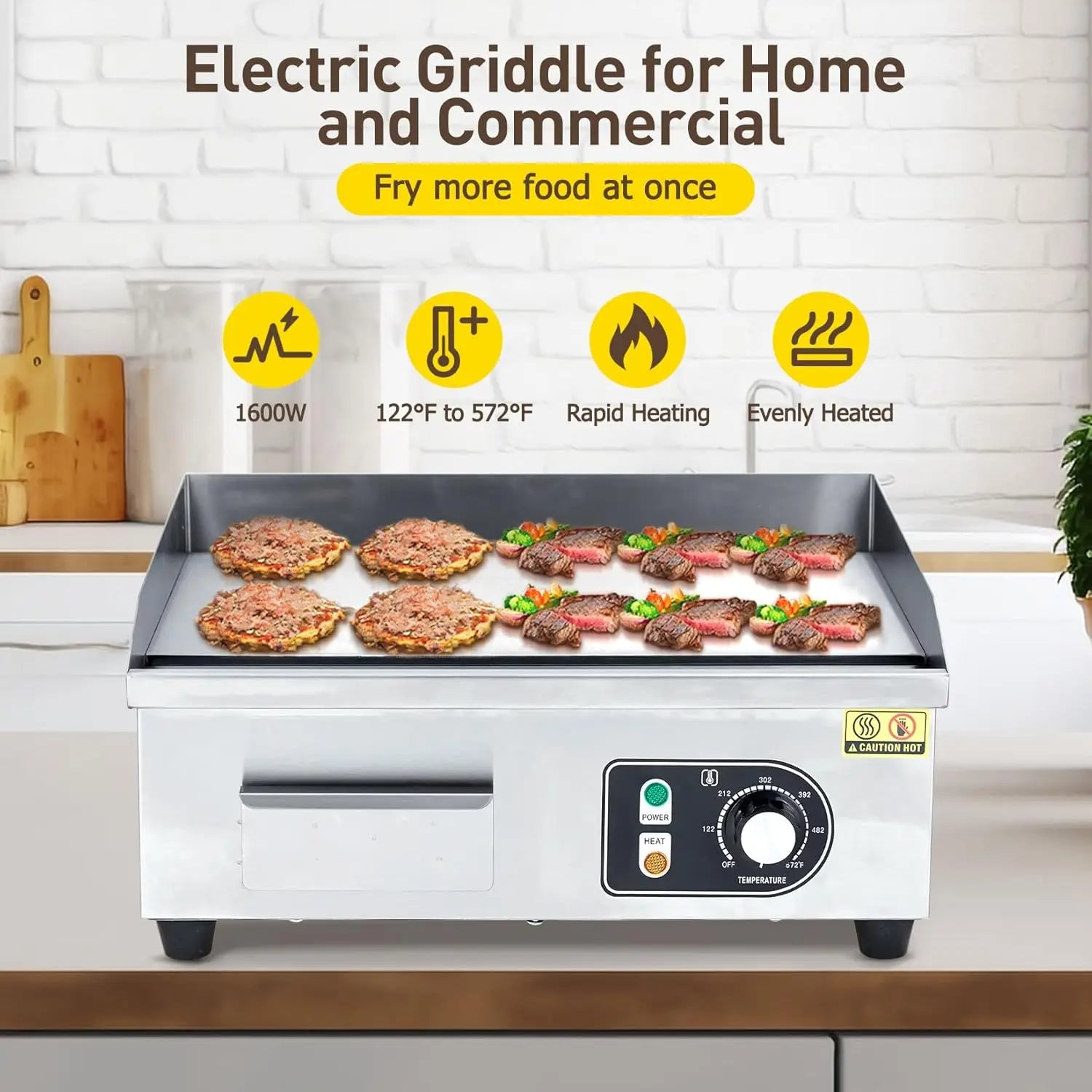 Electric Grill 3000W Electric Countertop Grill 110V