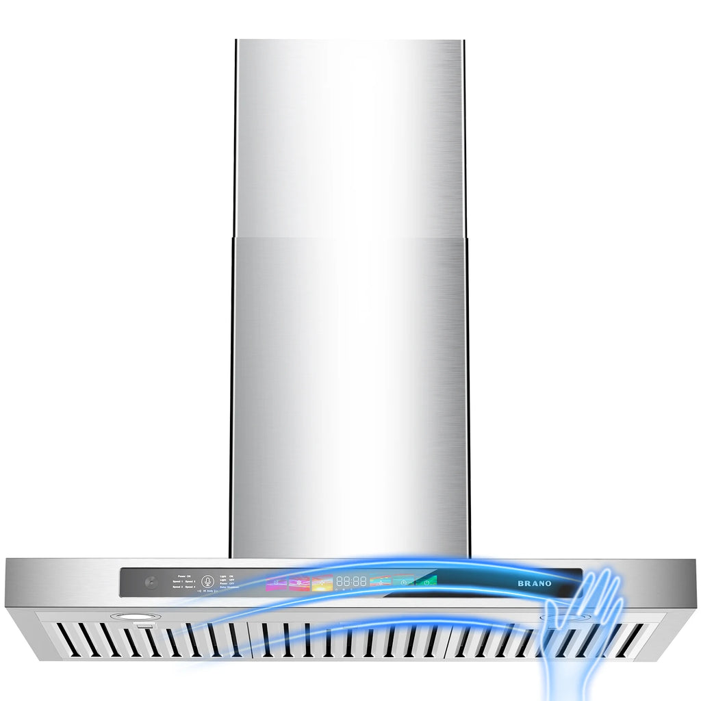 30/36" Wall Mount Range Hood 900 CFM Stainless