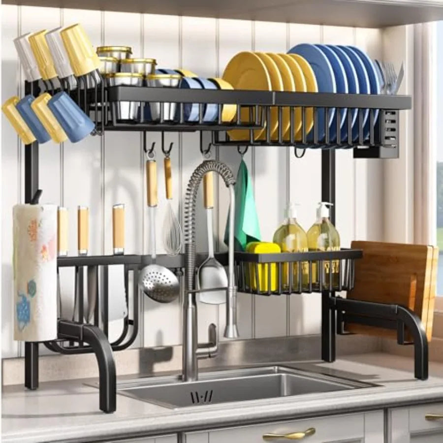 Over The Sink Dish Rack, Adjustable 25.5 to 33.5"
