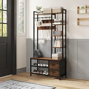 Hall Tree with Bench