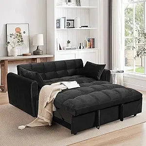 65-inch Velvet Sleeper/Sofa