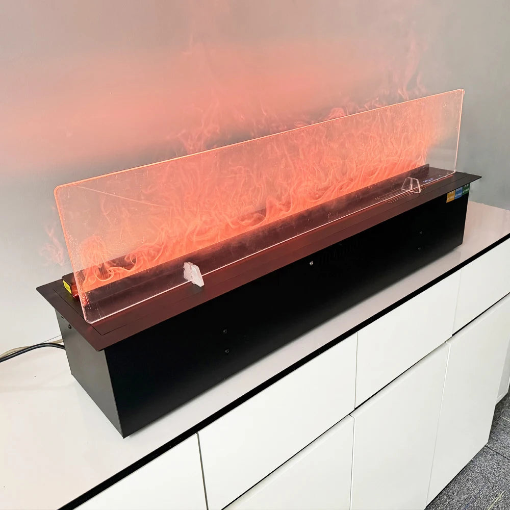 Remote Water Steam Fireplace Indoor