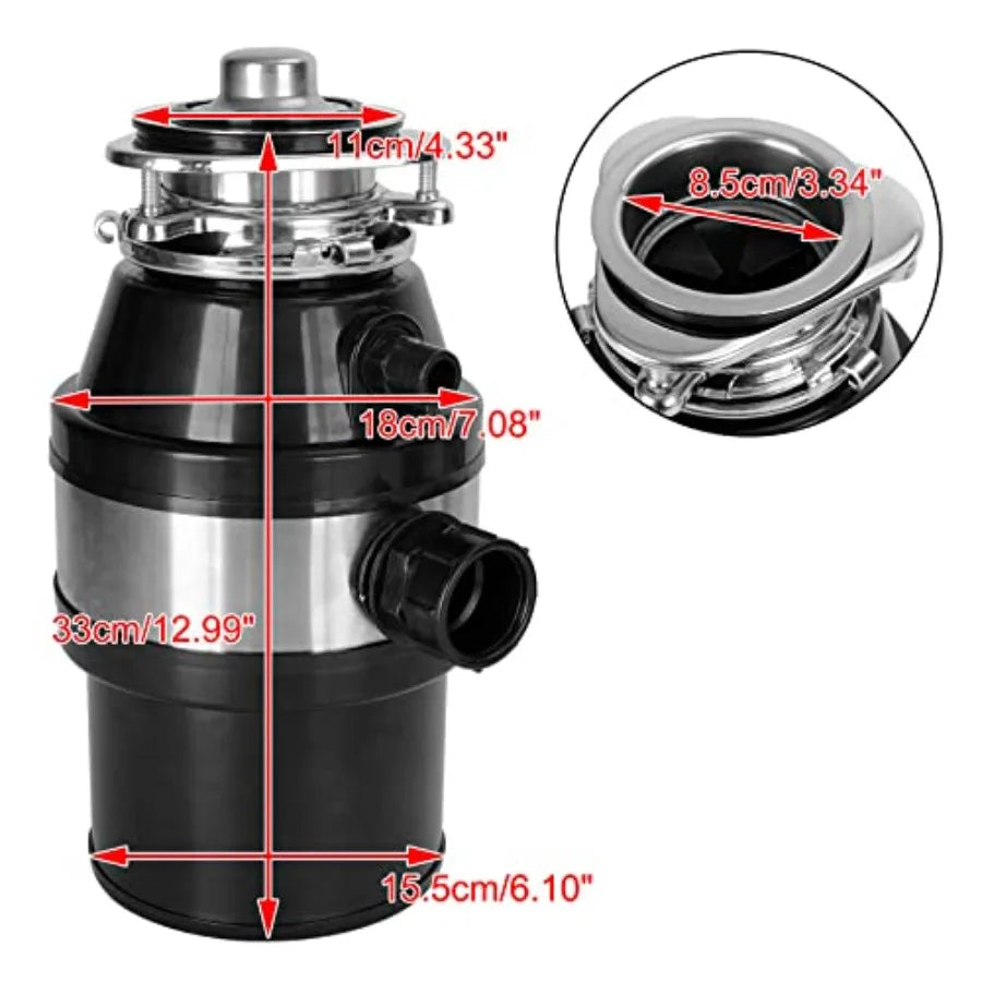 3/4 HP Disposer w/Plug