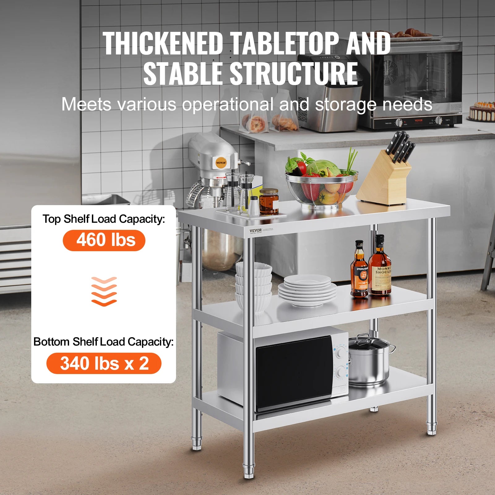 Stainless Food Prep Table Commercial
