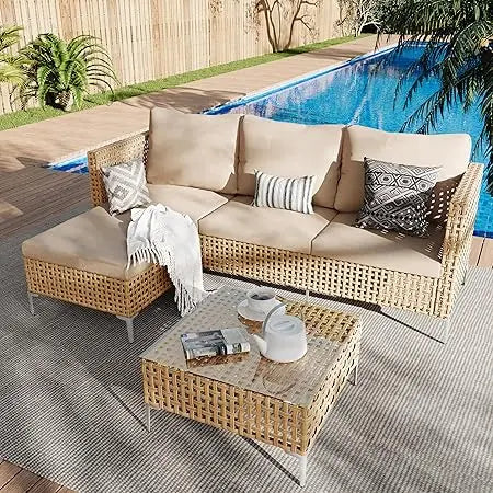 8-Piece Patio Set W/Fire Pit