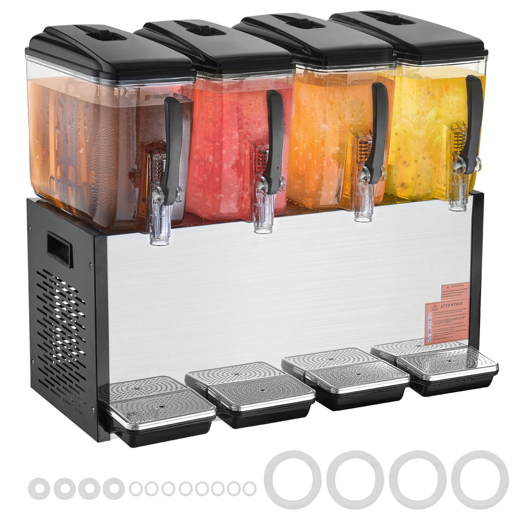 Commercial Beverage Dispenser 4 Tanks 10L/12L Per Tank