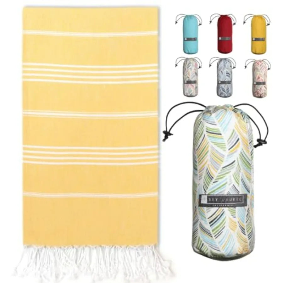 Turkish Beach Towel with Travel Bag 39 x 71
