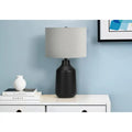 Contemporary 24" Table Lamp Black Concrete
