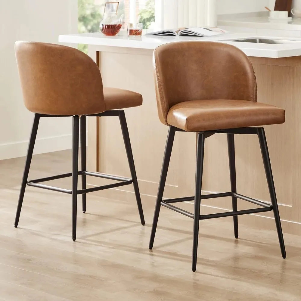 2 Modern Counter Height Bar Stools