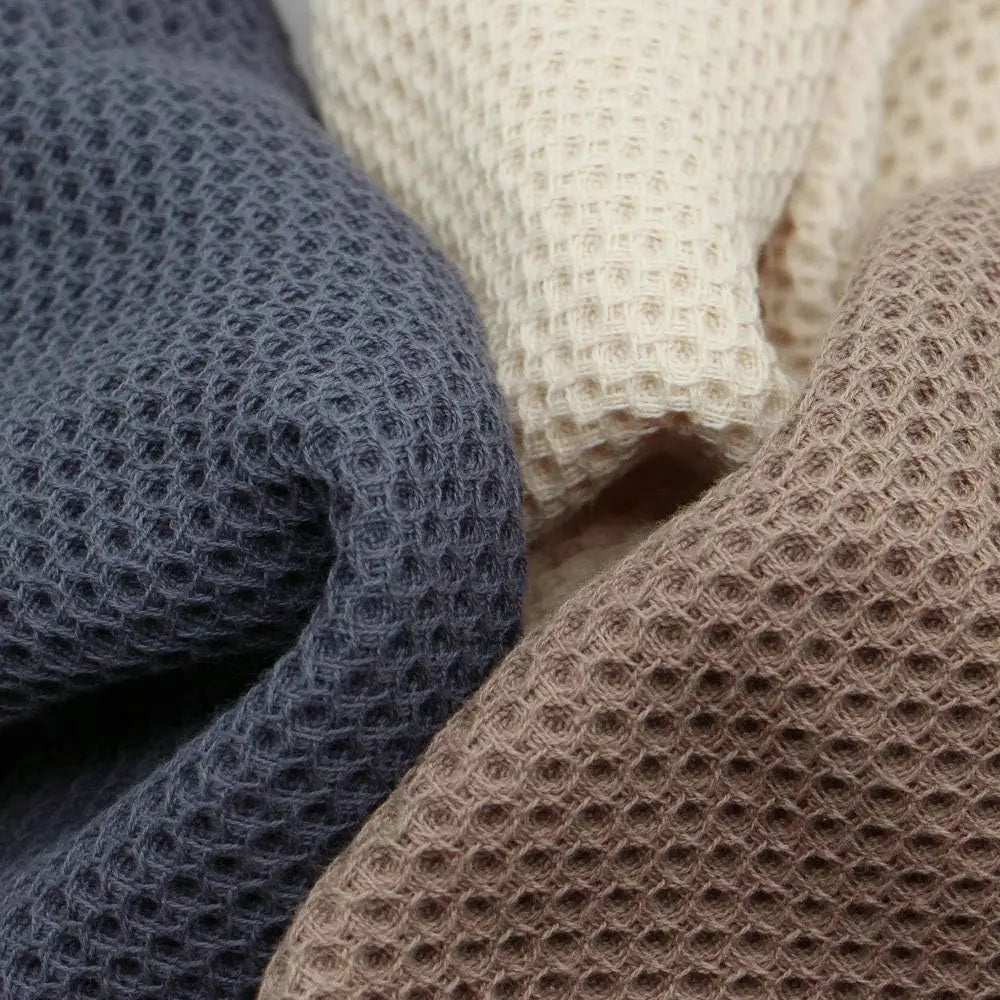 3 Hand Towels Waffle Weave Cotton