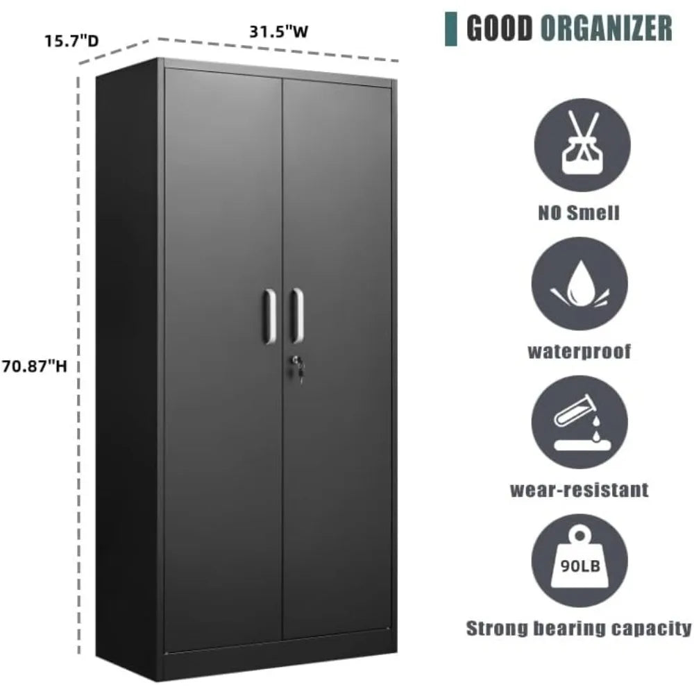 Metal Storage Cabinet Adjustable Shelves