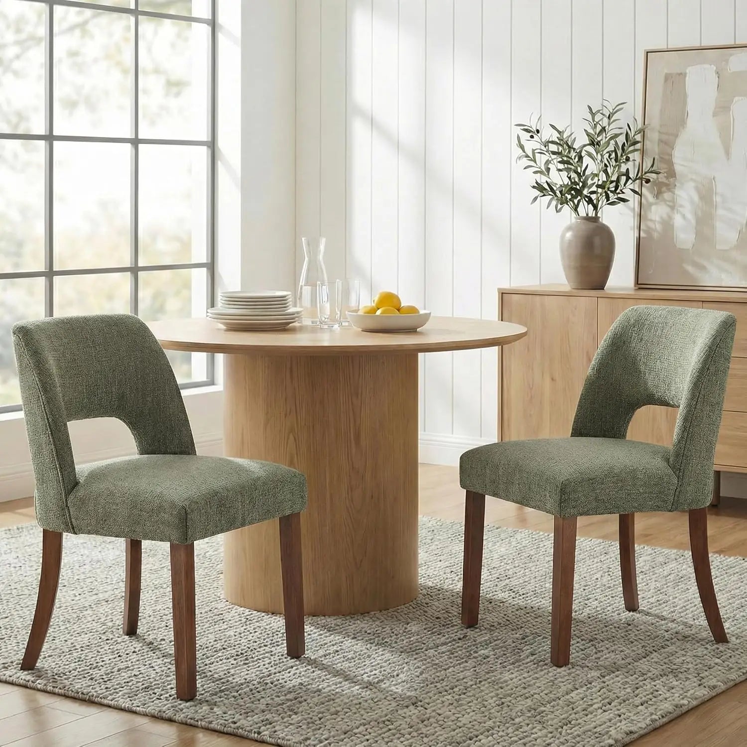 4 Mid Century Modern Upholstered