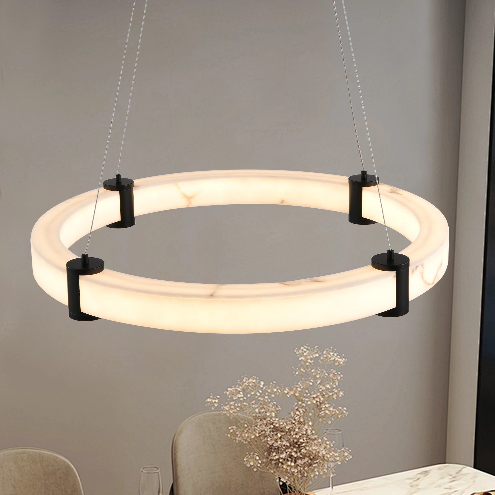 Luxury Resin Circular Chandelier