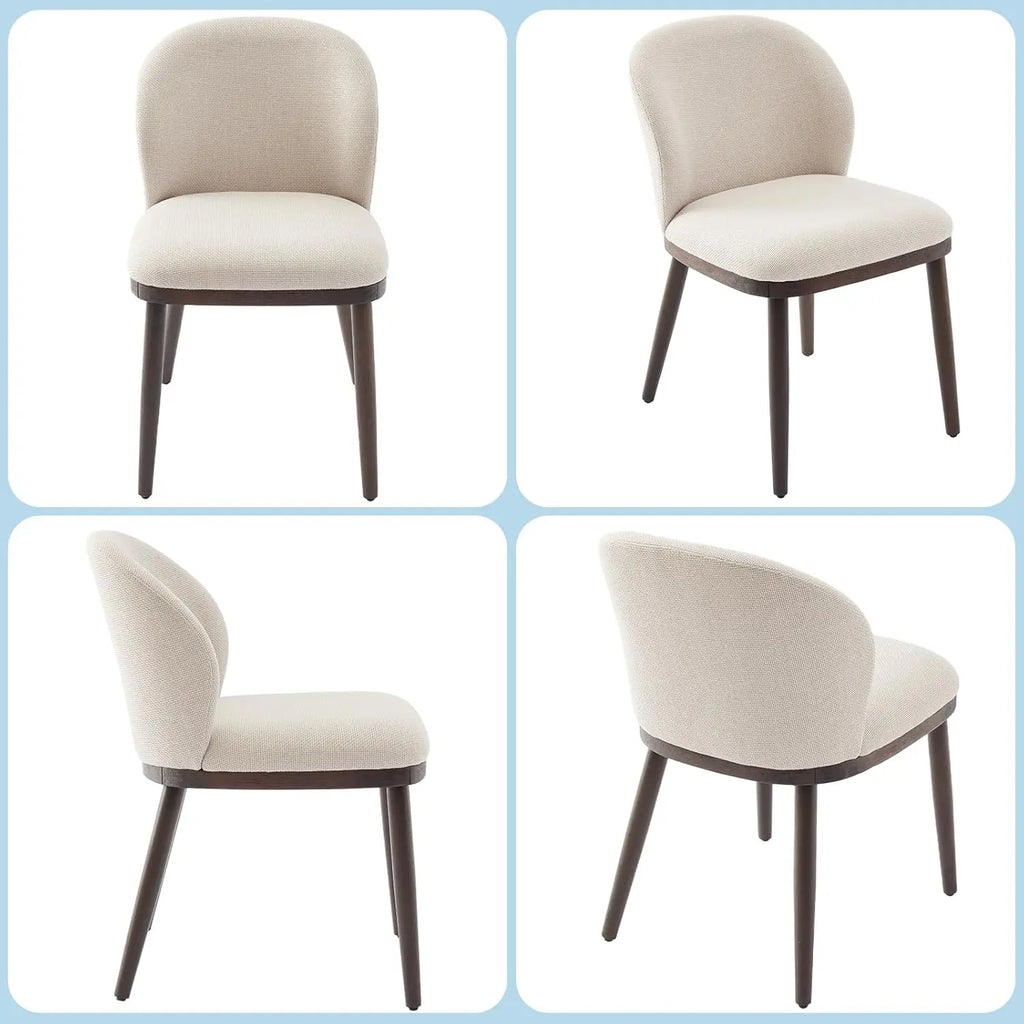 2 Modern Upholstered Ergonomic Back Support