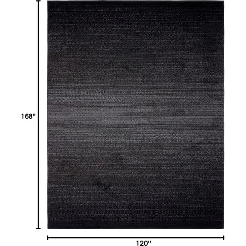 10' x 14', Black & Grey, Modern Design