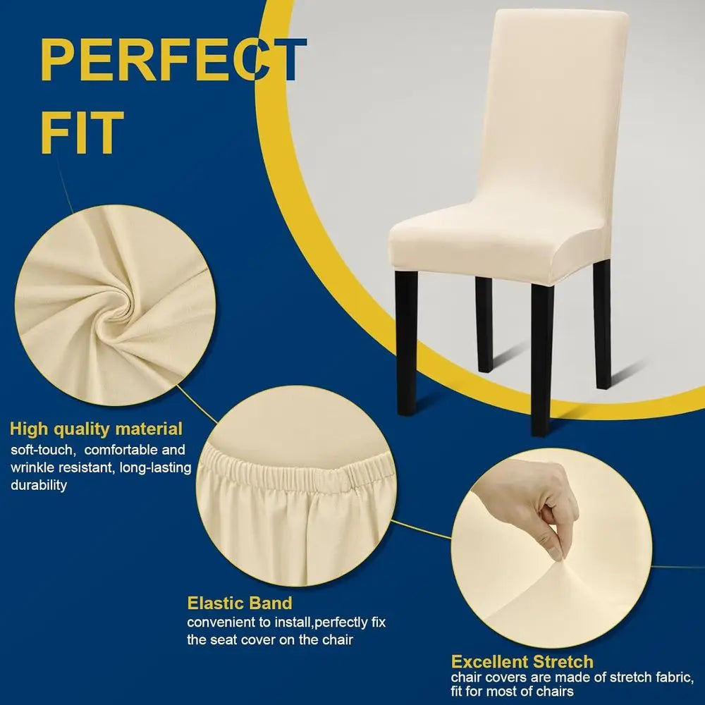 8 Stretchable Washable Chair Covers