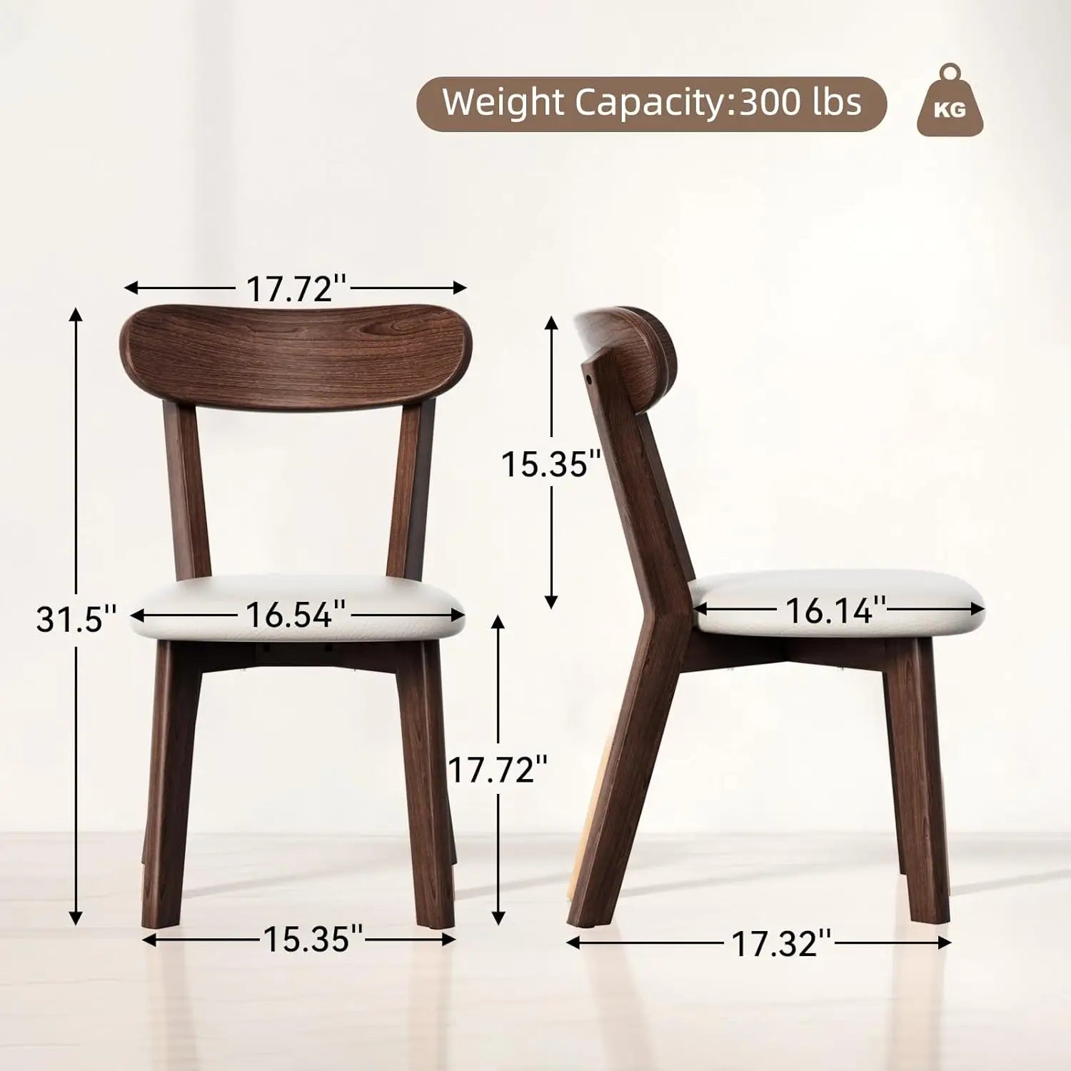 4 MiCM Oak Upholstered Leather Scandinavian