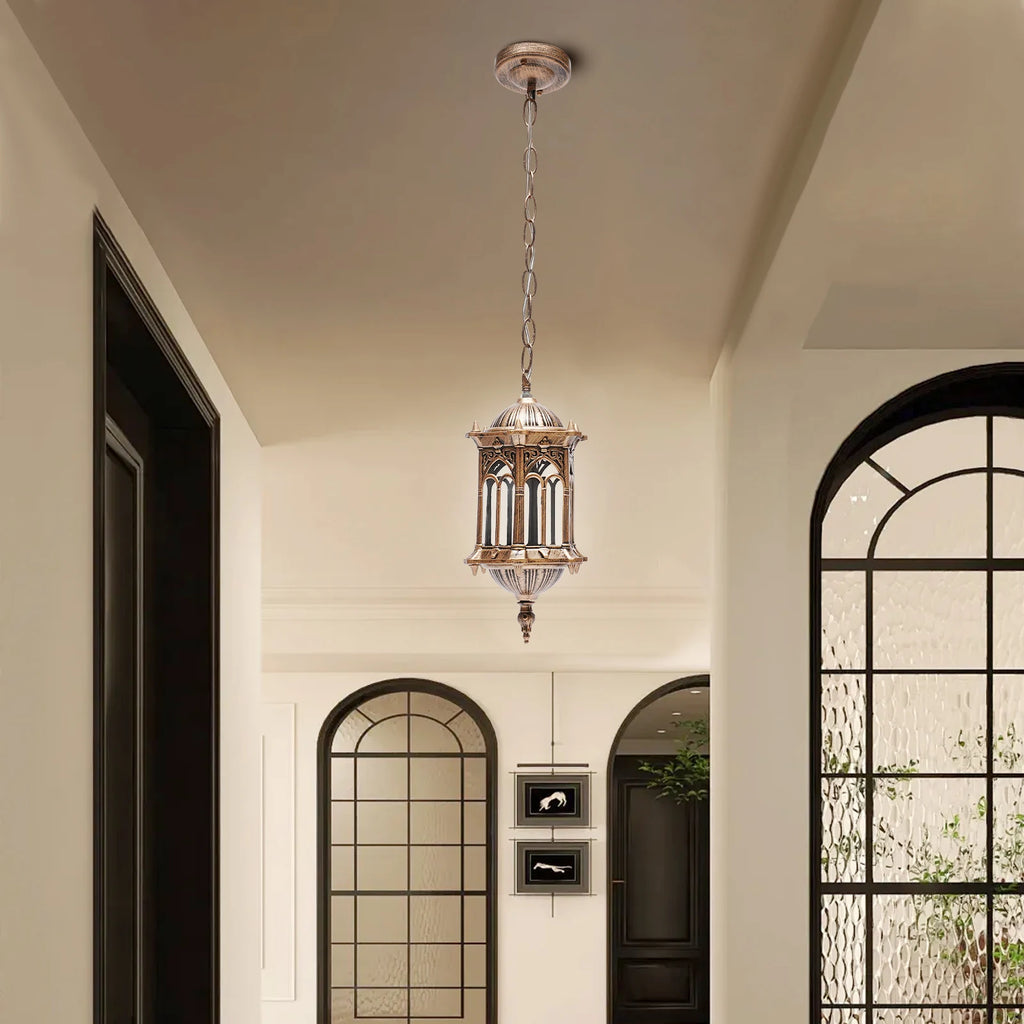 European Vintage Industrial Metal Pendant