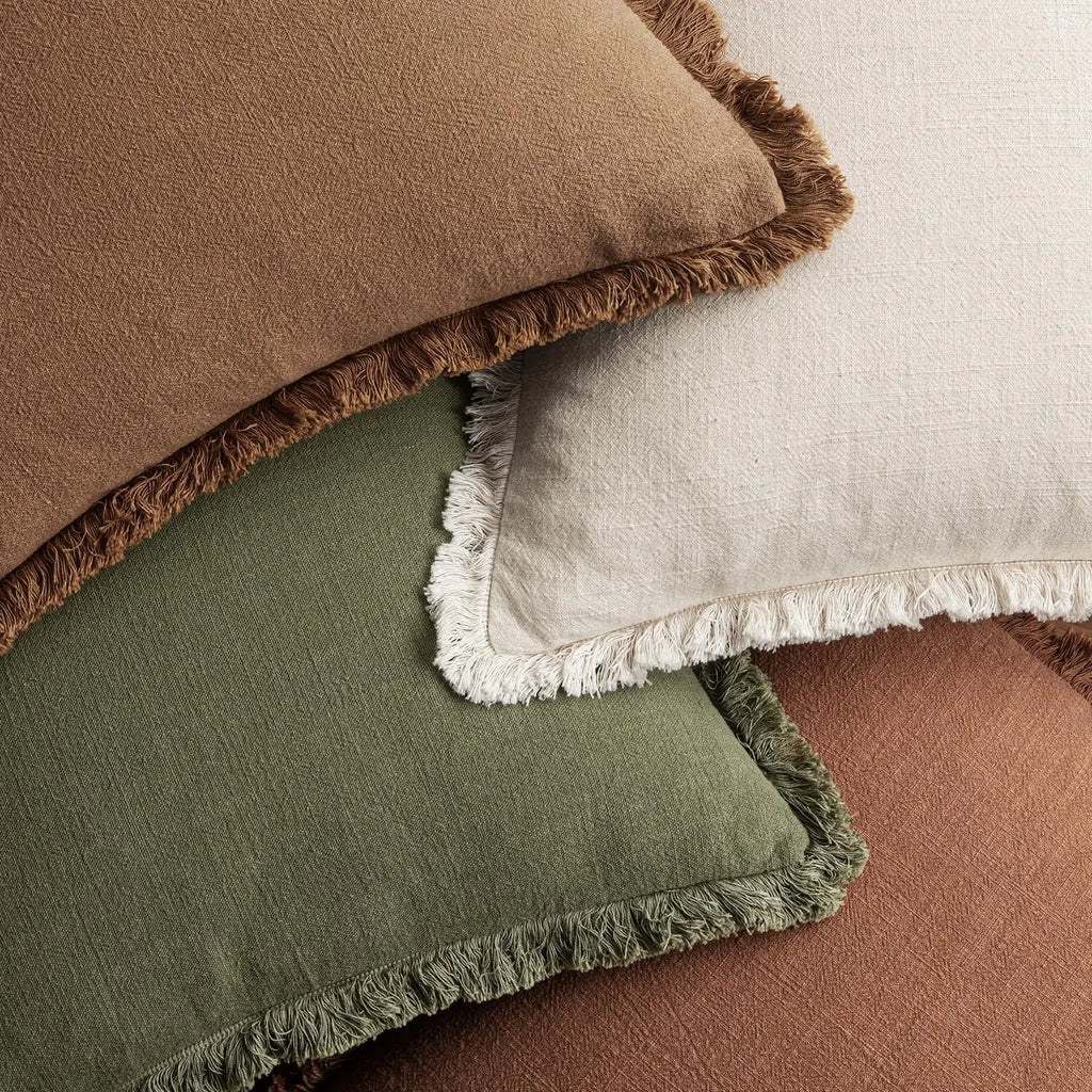 4 Linen Fringe Pillow 20x20