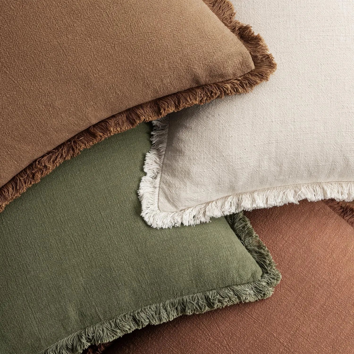 4 Linen Fringe Pillow 20x20