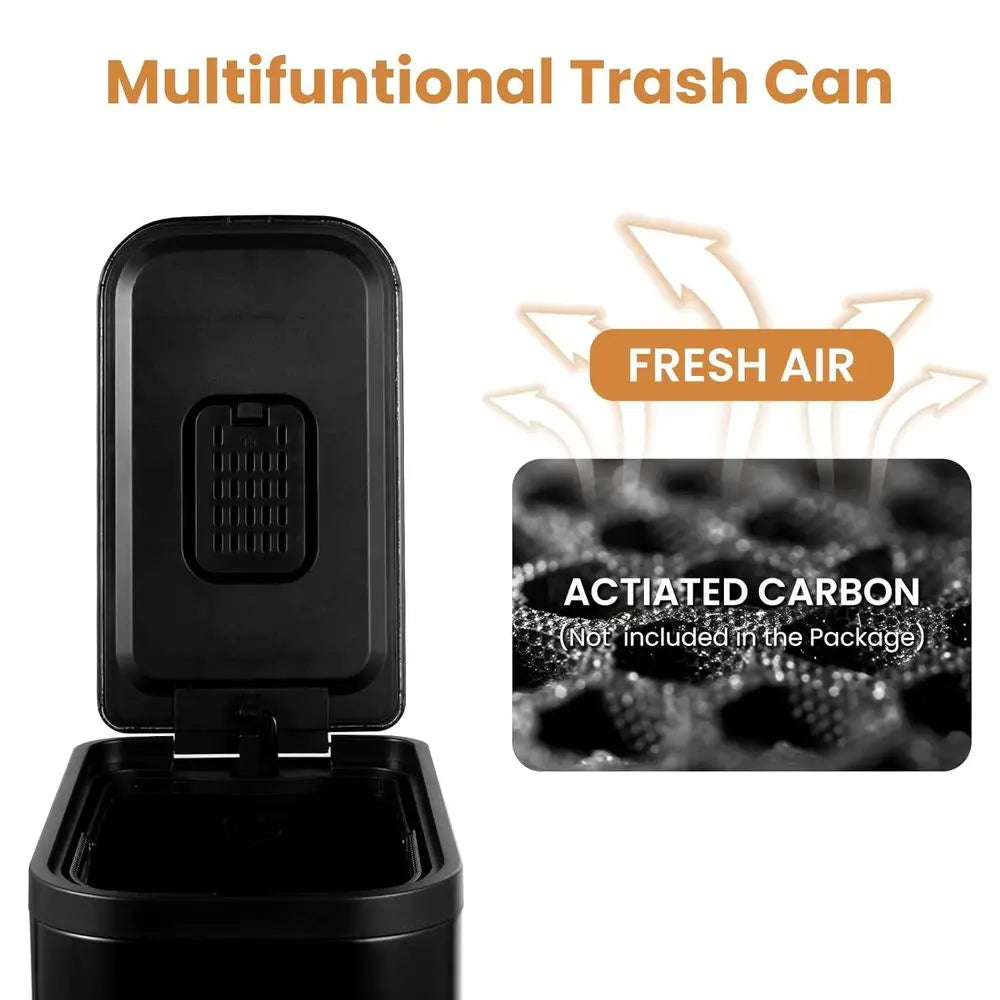 Stainless Step Can w/Removable Inner basket