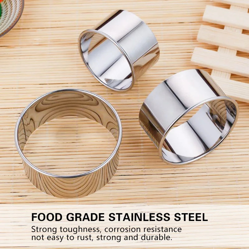 3Pcs Stainless Dough Cutter Molds